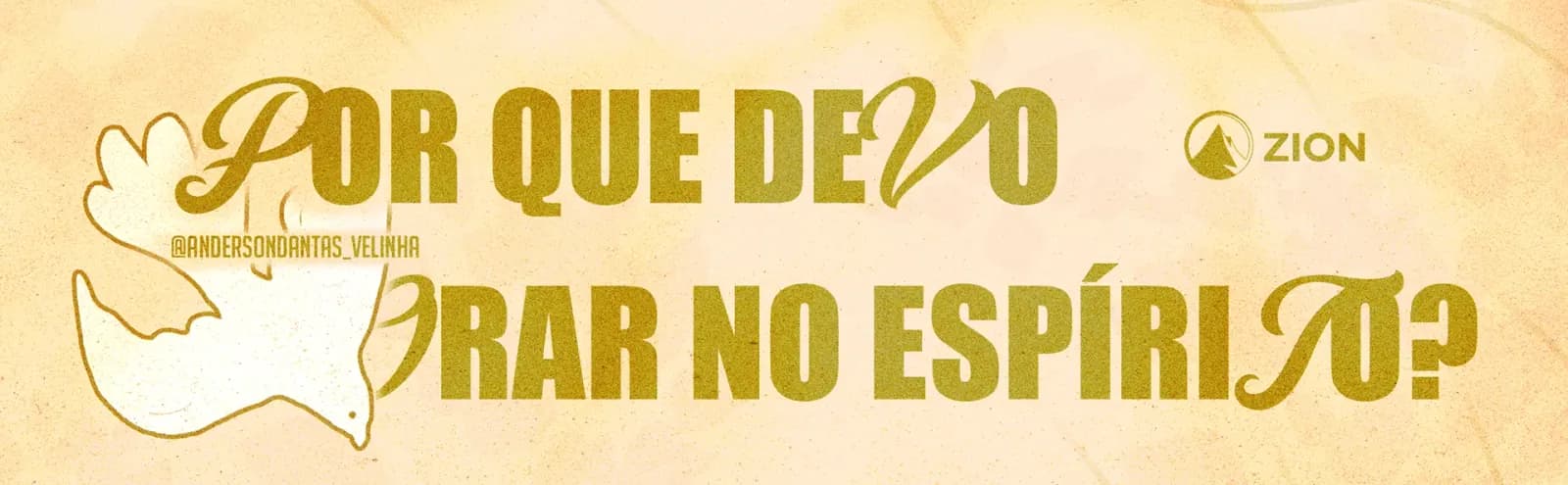 Tela de pregação “Por que devo orar no espírito?”