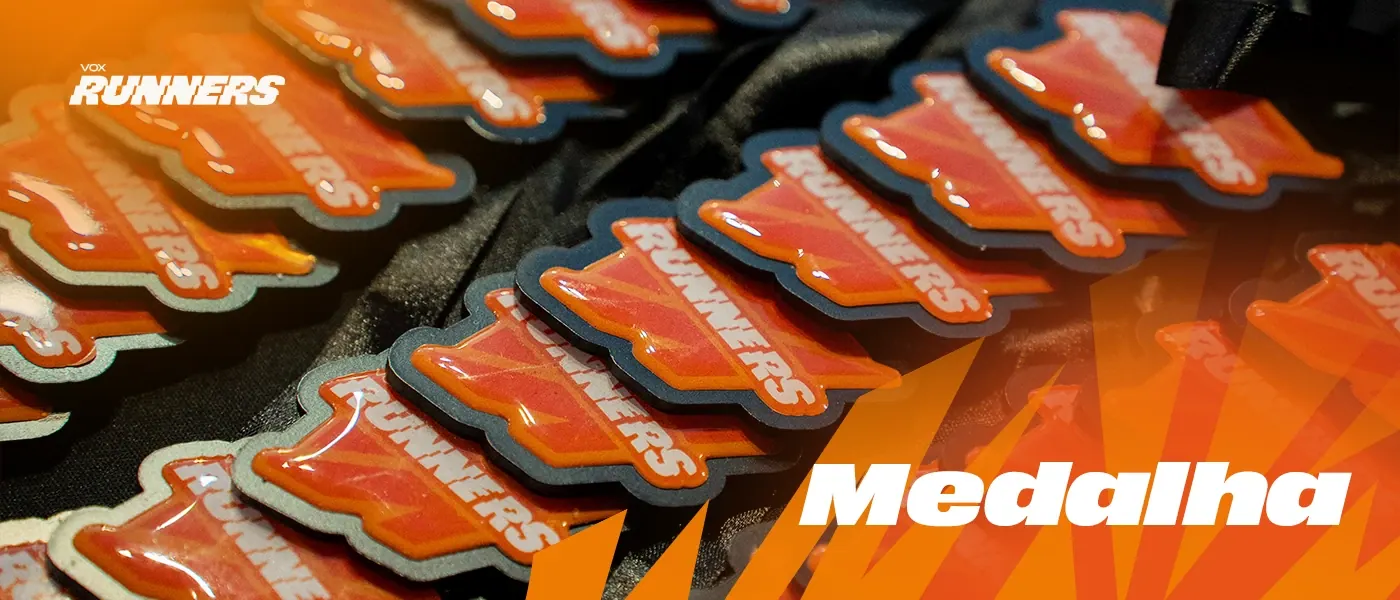 Aplicação da marca em medalhas